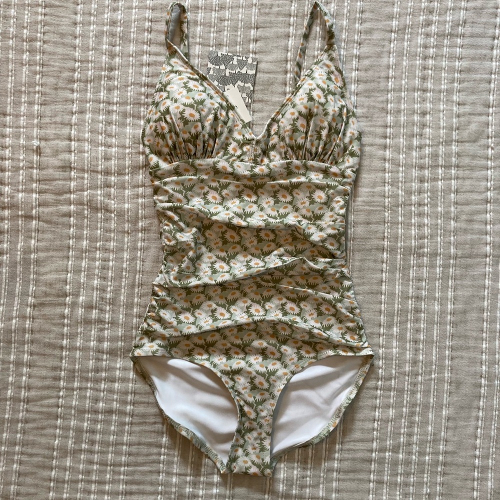 Kate Quinn floral swimsuit